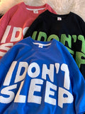 Flocking Klein Blue Shirt Vintage Embroidered Letters Short-sleeved T-shirt Summer Trend Hong Kong Style Y2K T-shirt Streetwear