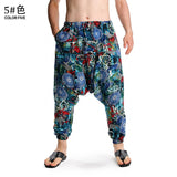Foesce Prints Cotton Joggers Men Baggy Hippie Boho Gypsy Aladdin Cargo Pants Yoga Harem Pants Plus Size Women Pants