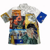 Sicilian Print Summer Fairy Tale Dream Short Sleeve Shirt S-XL