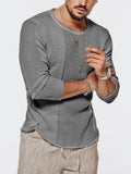 Foesce Classic Solid Man Knitted Hollow Out Pullovers O Neck Gentleman Loose Daily Tops Long Sleeve Male Casual Streetwear Shirts