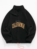 Foesce Men's Hoodies Fluffy Fleece Warm Sweatshirts Letters Embroidered Vintage Streetwear Pullover Sudaderas for Autumn Winter
