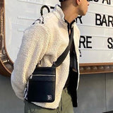 Foesce-New Fashion Pattern Wool Jackets For Men Winter Fashion Button-down Lapel Long Sleeve Fleece Coats Mens Casual Loose Cardigans
