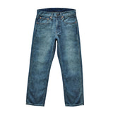 Mens Jeans Selvedge Denim Jeans for Men  Summer Distressed Wash Jeans Ankle Length Slim