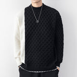 Winter Fashion Classic Knitwear Men Thick Warm Casual Patchwork Pullovers Mens High Quality Handsome Sweater Top Pull Homme