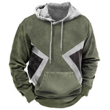 Vintage Men's Hoodies Winter Clothing Loose Casual American Western Cowboy Costume Streetwear Oversized Hoodie Man's Sweatshirt