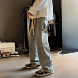 Loose Straight Men Jeans asthetic New Man Jeans Pants for boy Casual Baggy hip hop Men's Women's jeans Neutral Denim Trousers