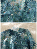 Hawaiian Casual Flower Shirt Men's Short-sleeved Summer Trend Loose Shirt Oversize Couple High Street Button-up Blouse