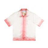 Sicilian Print Summer Fairy Tale Dream Short Sleeve Shirt S-XL