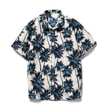 Vintage Graphic Printed Short Sleeve Beach Clothes Mens Shirt 2023 Spring Summer Casual Loose Buttoned Lapel Men Shirt Cardigans