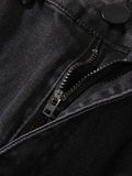 European and American Men Stretch Small Foot Jeans Skinny Black Men's Jeans New Spring Autumn Slim Fashion Leisure Fitness Pants