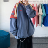 Autumn Contrast Color Corduroy Jacket Men New Trend Jacket Male Zip Up Hoodie Windbreaker