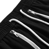 Zipper Stitching Pants Men Hip Hop Streetwear Fashion Vintage Pants High Street Loose Yoga Pants White Baggy Denim Pants