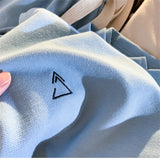 Foesce Cotton Solid Suit Summer Casual Short-sleeved T-shirt + Elastic Waist Shorts Suit Female Preppy Loose Versatile Sports 2pcs Suit