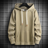 Japan Style Casual O-Neck Spring Autumn Print Hoodie Sweatshirt Men'S Thick Fleece Hip Hop High Streetwear Clothes