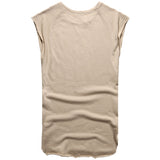 Foesce Oversized T Shirt Summer Men T-Shirt Fashion Crew Neck Sleeveless  T-Shirts Men Hip Hop Basic Male Vintage Vest Tops Tees Shirts