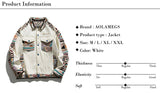 Folk-custom Retro Patchwork Jacket Men Baggy Turn-down Collar Coat Unisex Loose Casual Harajuku Outwear Male Streetwear