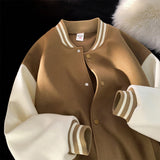 American Baseball Jersey Men's Spring Autumn Jacket Fashion Brand Loose Casual Couple Coat Men Veste  Harajuku Sweatshirt Letter