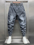 Casual Gradient Gray Jeans Men Fashion Loose Hip Hop Harem Pants Outdoor Joggers Trousers Designer Streetwear