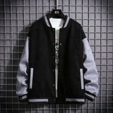 Youth Trend College Wear Autumn Hip Hop Casual Baseball Coat Slim Fit Unisex Baseball Uniform Bomber Jackets For Men's