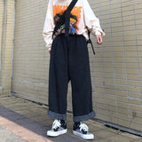 Wide Leg Jeans Men Autumn American High Street Loose Mopping Baggy Fashion Hip Hop Trousers All-match Harajuku Minimalist Daily
