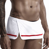 Men's Shorts Skirt Summer Fashion Solid Color Striped Slit Shorts Men's Low Waist Personalized Home Shorts
