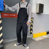 Foesce Pants Men Students Couple Casual Solid Simple Overalls All-match Breathable Minimalist BF Streetwear Loose Vintage Male Leisure