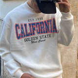 Foesce Hip Hop American California Letter Print Loose Tracksuit Men Clothing Long Sleeve Casual Hoodies Women New Autumn Streetwear Men