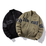 Men Women Letter Baseball Jacket Winter Vintage Bomber Jacket Fashion Hip Hop American Coat Hooded Parkas Couple High Street