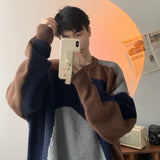 Winter Oversized Sweater Men Warm Fashion Casual Knitted Pullover Men Korean Loose Long Sleeve Sweater Mens Jumper Clothes M-XL