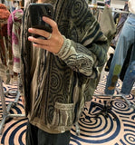 Trendy Elegant Wornout Men's Knitted Cardigan Jacket Vintage Stylish Heavy Loose Sweaters Coat Luxury Original Clothes