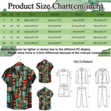 Men Short Sleeve Ethnic Style Printed Shirt Geometric Folk Pattern Floral Shirt Casual Summer Hawaiian Holiday Camisa Tops