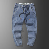 Winter Thick Warm Fleece Jeans Men Pants High Qualiy Large Size Stretch Cotton Solid Denim Joggers Baggy Jean Trousers
