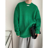 Winter Sweater Men Warm Fashion Retro Oversize Knitted Pullover Men Korean Loose Long Sleeve Sweater Mens Jumper Clothes M-2XL
