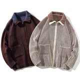 Autumn Zip Up Pocket Cardigan Men Baggy Sweatercoat Fashion Harajuku Streetwear Knitwear Jumper Clothing Tops Male Plus Size 5XL