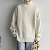 Winter Turtleneck Sweater Men Warm Fashion Casual Knit Pullover Men Korean Loose Long Sleeve Sweater Mens Jumper Clothes M-2XL