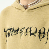 Foesce 1 Slouchy hooded sweaters for men in winter American knitwear sweater port vibe small crowd high street lovers sweater trend top