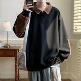 Winter Plush Thicke Hoodie Men Warm Fashion Casual Thick Lapel Sweatshirt Men Korean Loose Pullover Hoodies Mens Hoody M-3XL