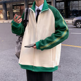 Vintage Baseball Jassen Mannen Vrouwen Harajuku Stiksels simple Streetwear Casual Losse Varsity Jacket Paar student coat