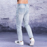 Hole Jeans Men's Summer Trend Nine Points Pants Tide Brand Big Hole Exaggerated Super Hole Denim Pants High Street