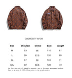 Men's Fashion Print Work Jacket Spring and Autumn Couple Hip-hop Street Lapel Casual Jacket Ins Top Korean Clothes Streetwear