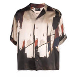 Sicilian Print Summer Fairy Tale Dream Short Sleeve Shirt S-XL