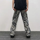 Foesce Overalls Camouflage Y2K Fashion Baggy Jeans Cargo Pants Men Clothing Straight Women Wide Leg Long Trousers Vetements Homme