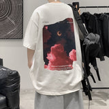 Foesce Short Sleeve Men's Graphic T-shirt Oversized Fashion Brand Hip Hop Clothing Harajuku Summer Male Casual Top Tees