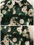 Hawaiian Casual Flower Shirt Men's Short-sleeved Summer Trend Loose Shirt Oversize Couple High Street Button-up Blouse