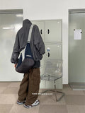 Foesce High street overalls for men and women Summer Fashion Brand Large Pocket Straight Loose Wide Leg Casual jogger Pants