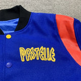 Kanye Jacket West Pastelle Varsity Jacket Stitch Embroidery High Quality 1:1 Men's And Women's Baseball Jacket Jacket
