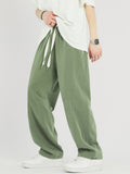 New Spring Summer Men's Straight Sweatpants Streetwear Wide Leg Baggy Joggers Cotton Casual Pants Male Loose Trousers