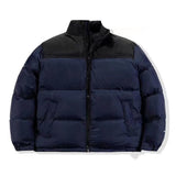 Winter jacket men's parka thickened warm jacket men's stand collar jacket solid color parka women's fashion new style