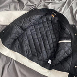 Best Quality Human Made Jacket Men Women Embroidery Leather Sleeve Baseball Jackets Coats Varsity