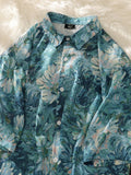 Hawaiian Casual Flower Shirt Men's Short-sleeved Summer Trend Loose Shirt Oversize Couple High Street Button-up Blouse